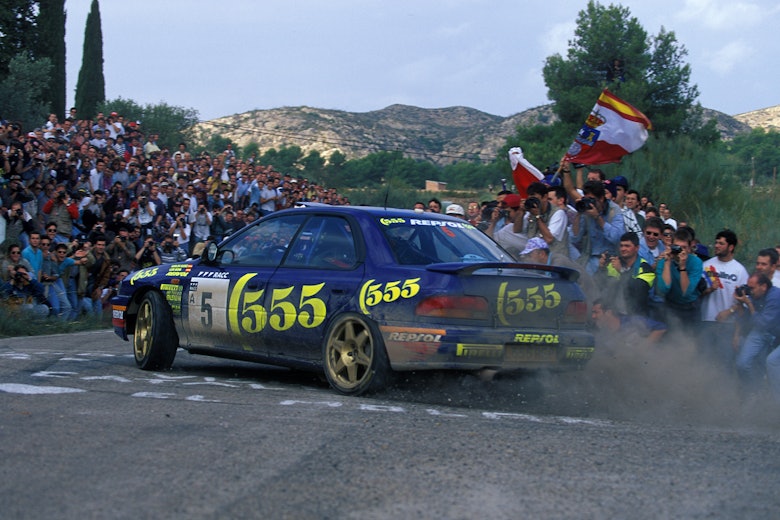 1995, Catalunya Spain Rally, Sainz, Carlos, Subaru Impreza 555, Action