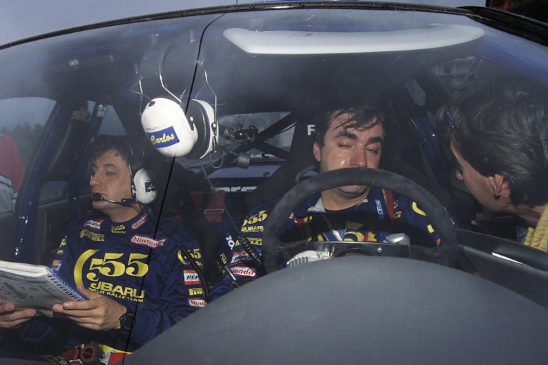 52256 1995, Portugal Rally, Moya, Luis, Sainz, Carlos, Subaru Impreza 555, Portrait