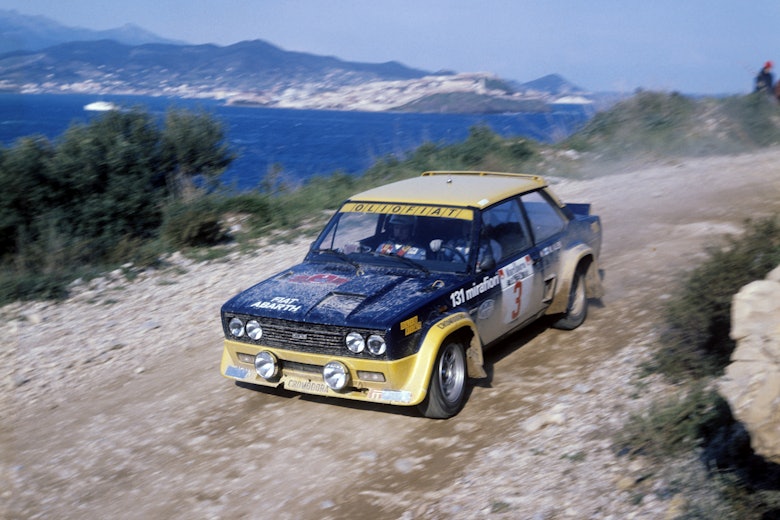 1976, Elba Rally, Alen, Markku, Fiat 131 Abarth Mirafiori, European Rally Champ., Action