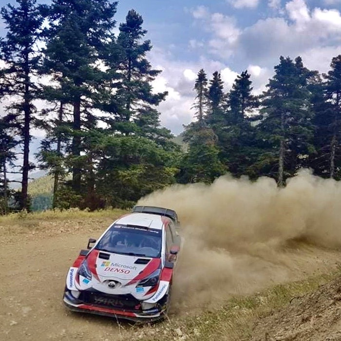 Sebastien Ogier Toyota WRC testing