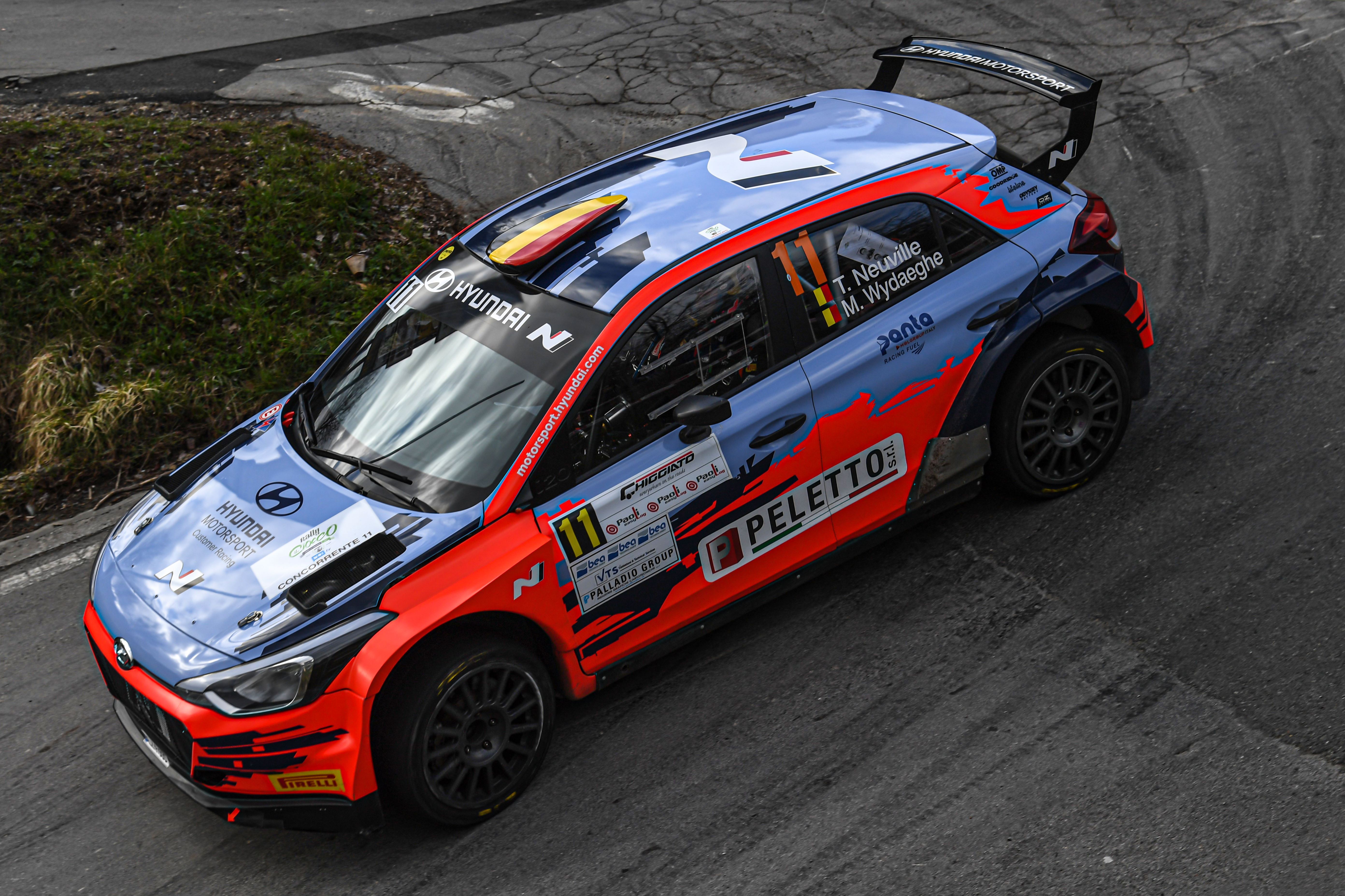 Hyundai WRC driver Neuville wins Ciocco Rally as Breen rolls