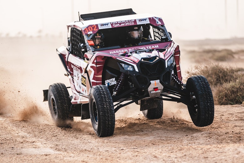 Kris Meeke gets to grips with the Can-Am in Qatar.