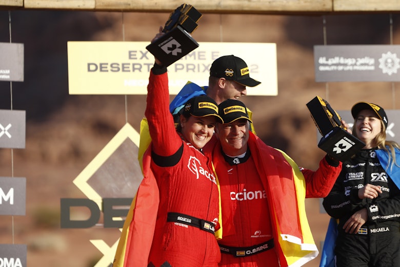 , 2nd position, Laia Sanz (ESP) / Carlos Sainz (ESP), Acciona | Sainz XE Team