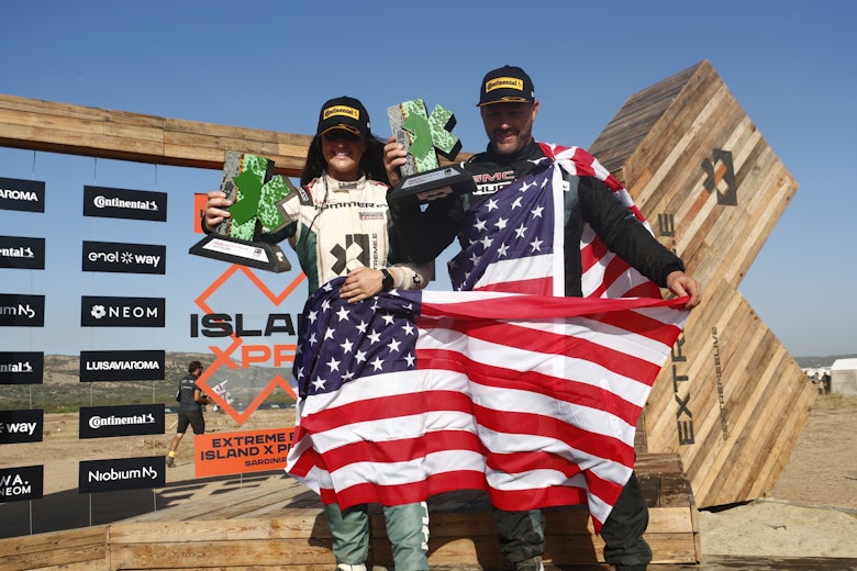 , 2nd position, Sara Price (USA) / Kyle Leduc (USA), Chip Ganassi Racing