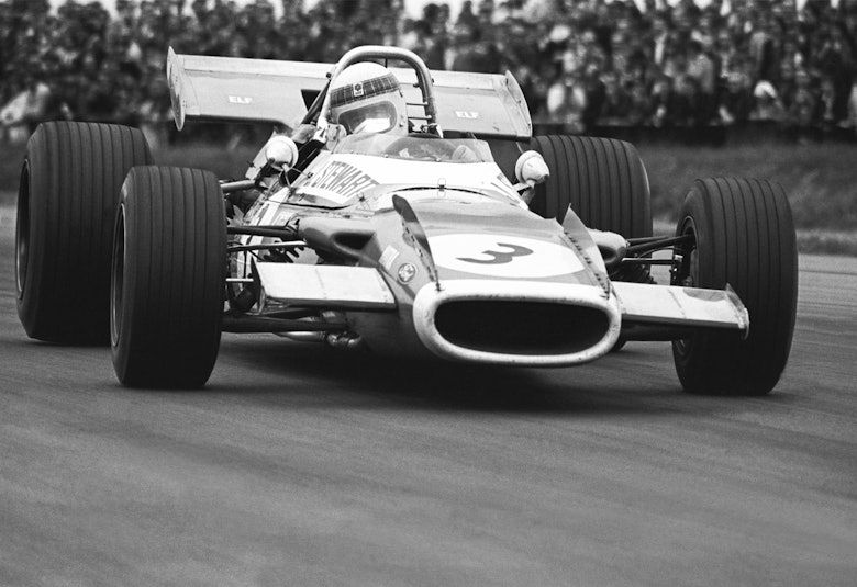 Jackie Stewart, Matra MS80, Silverstone, 1969 British Grand Prix.