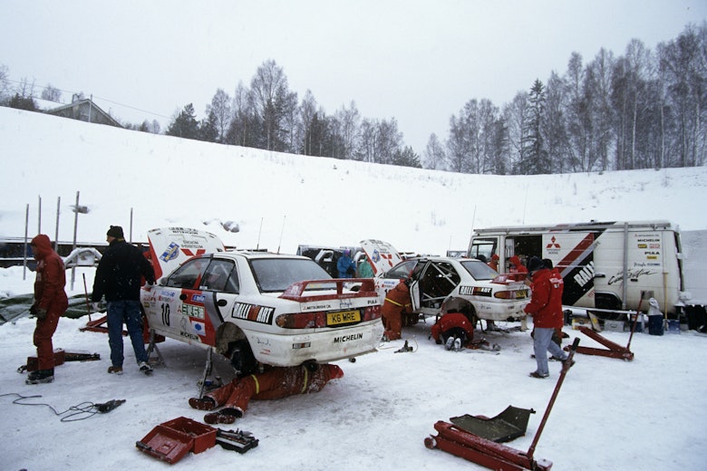 Mitsubishi WRC team 1995
