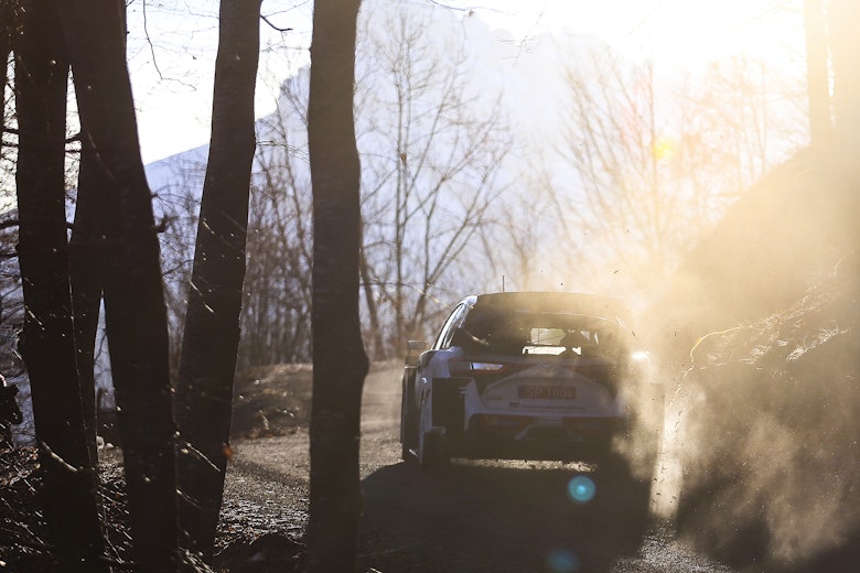 Sebastien Ogier Toyota WRC testing