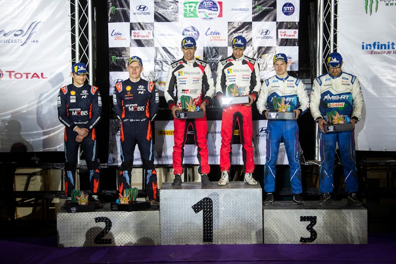 Rally Mexico WRC podium