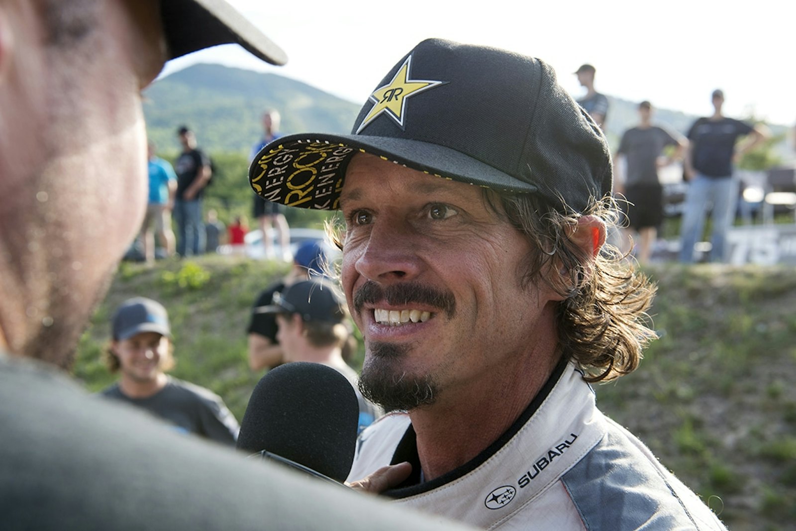 Bucky Lasek is all smiles after a strong showing at New England Forest Rally