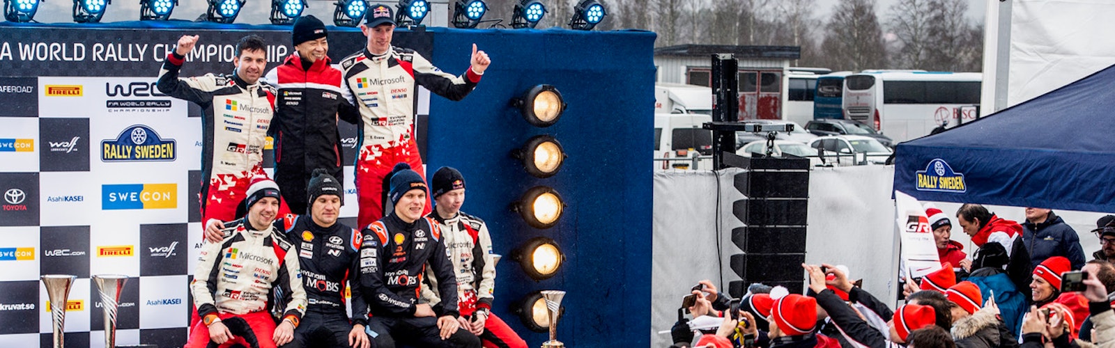 Rally Sweden podium 2020