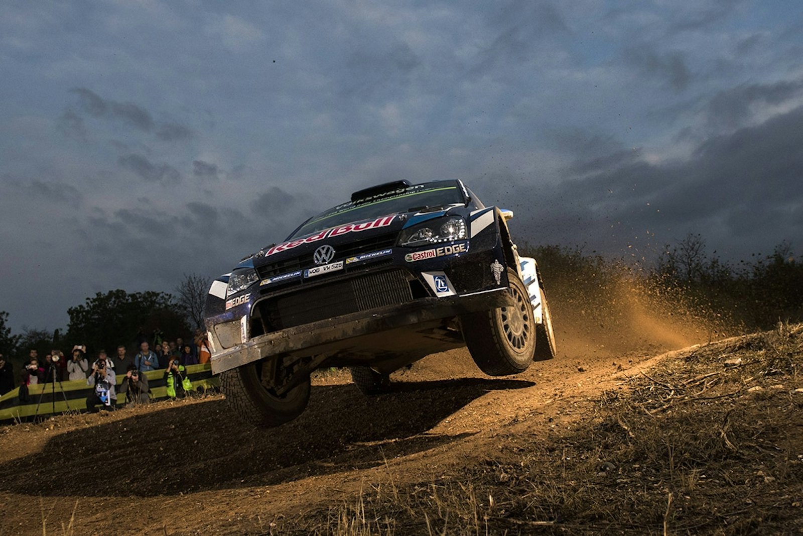 Sebastien Ogier (FRA) performs during FIA World Rally Championship 2016 Spain in Salou , Spain  on 13 October 2016 // Jaanus Ree/Red Bull Content Pool // P-20161013-00512 // Usage for editorial use only // Please go to www.redbullcontentpool.com for further information. //