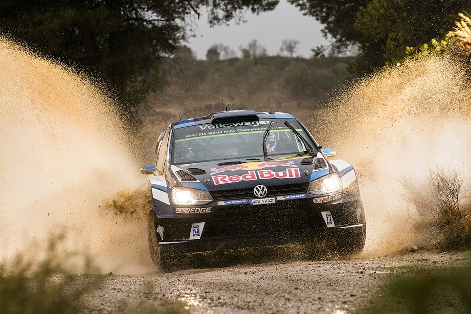 Sebastien Ogier (FRA) performs during FIA World Rally Championship 2016 Spain in Salou , Spain  on 14 October 2016 // Jaanus Ree/Red Bull Content Pool // P-20161014-00868 // Usage for editorial use only // Please go to www.redbullcontentpool.com for further information. //