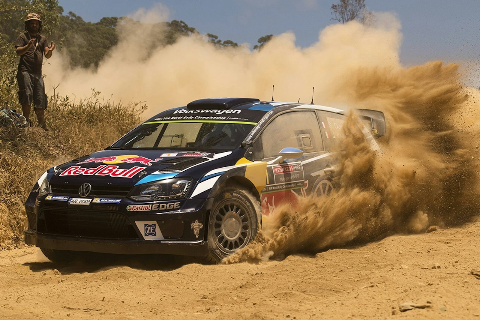 Sebastien Ogier (FRA) performs during the FIA World Rally Championship Australia 2016 in Coffs Harbour on November 19, 2016 // Jaanus Ree/Red Bull Content Pool // P-20161120-00482 // Usage for editorial use only // Please go to www.redbullcontentpool.com for further information. //