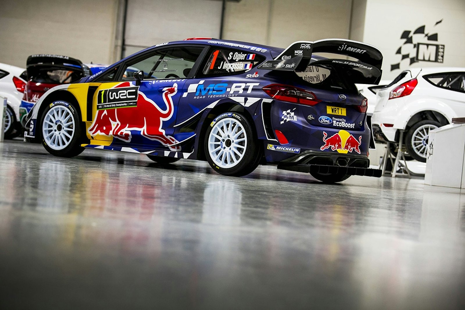 M-Sport reveal the new livery for their 2017 EcoBoost-powered Ford Fiesta which will be driven by four-time World Rally Champion Sebastien Ogier. // M-Sport/Red Bull Content Pool // P-20161223-00952 // Usage for editorial use only // Please go to www.redbullcontentpool.com for further information. //