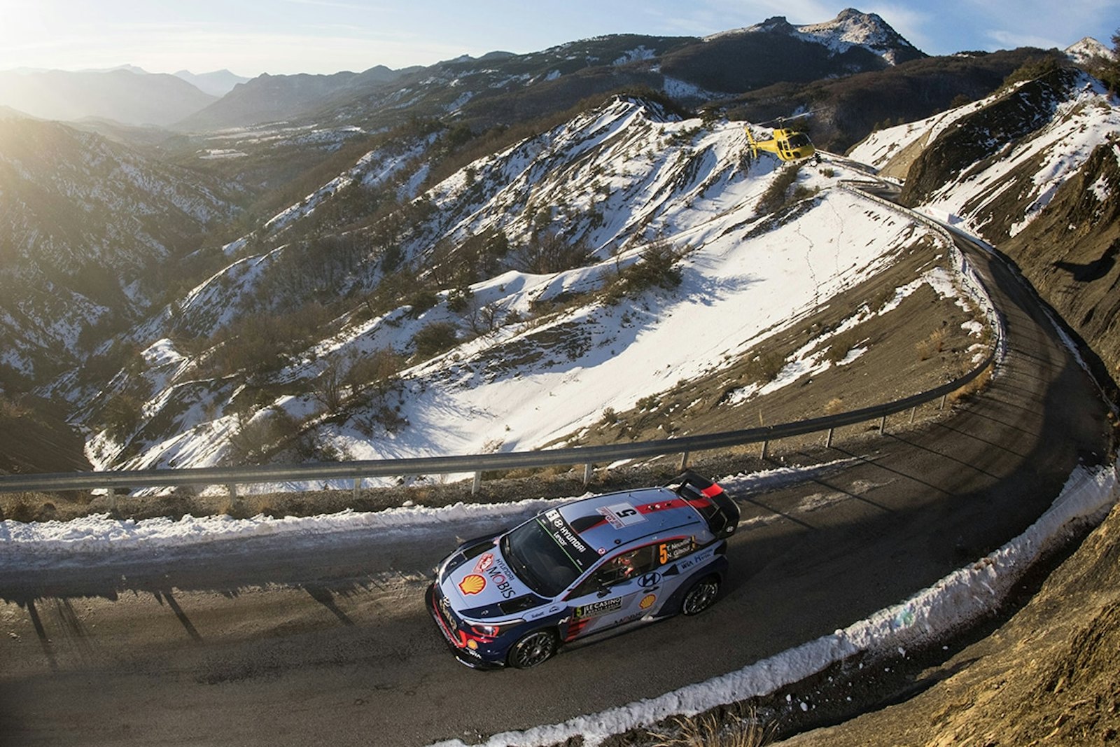 Thierry Neuville (BEL) competes during the FIA World Rally Championship 2017 in Monte Carlo, Monaco on January 21, 2017 // Jaanus Ree/Red Bull Content Pool // P-20170122-00696 // Usage for editorial use only // Please go to www.redbullcontentpool.com for further information. //