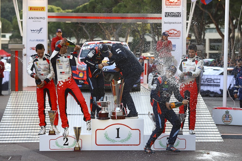 Monte Carlo Rally podium 2020